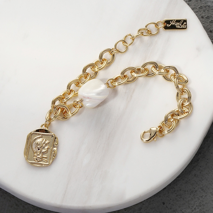 スクエアモチーフ＆ストーンブレスレット | Doux Belle  | 詳細画像3 