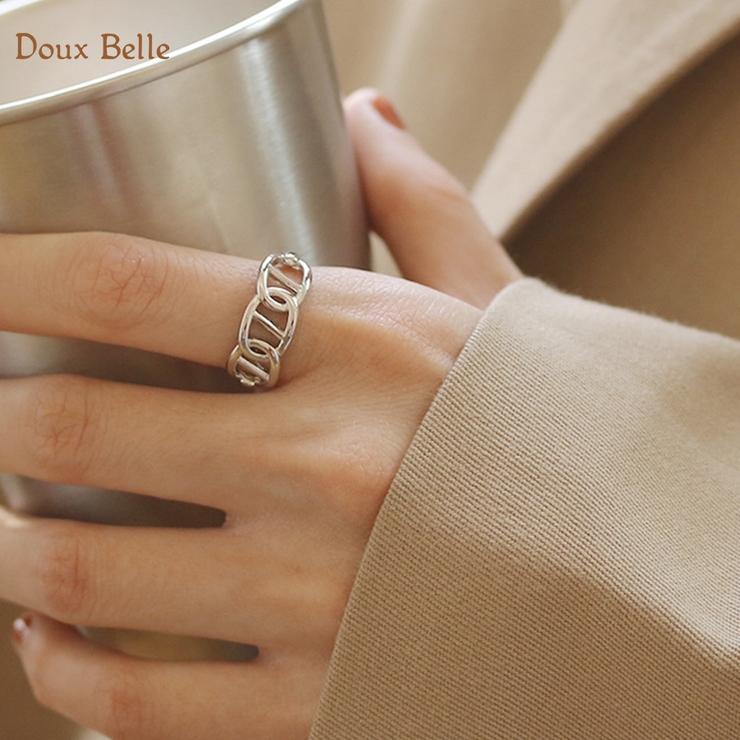 シルバーチェーンリング[品番：DBLW0001068]｜Doux Belle （ドゥーベル