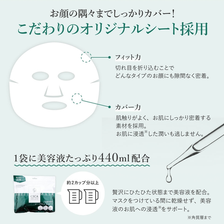 CICA シートマスク 35枚入り[品番：DRAE0000001]｜Cosme Dream（コスメ