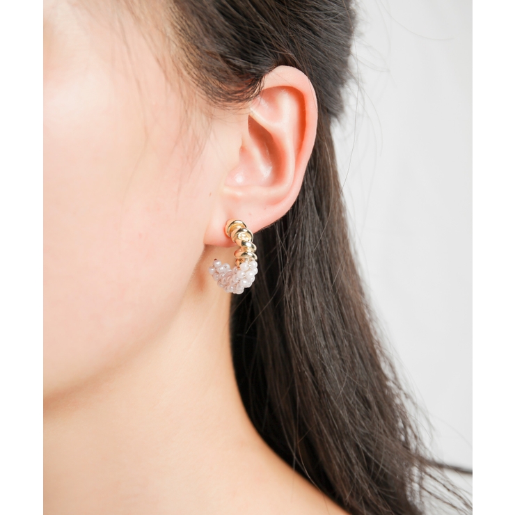 パールフープピアス | SAISON DE PAPILLON  | 詳細画像4