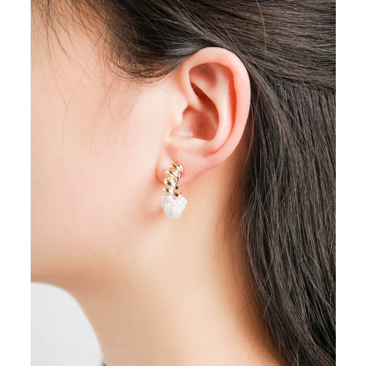 パールフープピアス | SAISON DE PAPILLON  | 詳細画像5