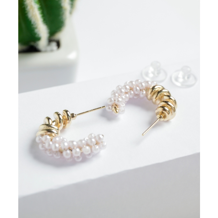 パールフープピアス | SAISON DE PAPILLON  | 詳細画像6