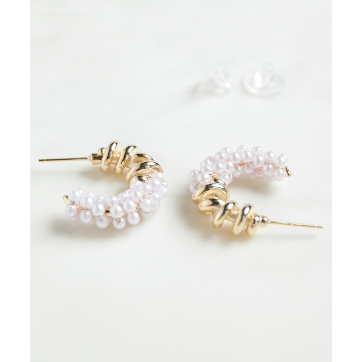 パールフープピアス | SAISON DE PAPILLON  | 詳細画像7