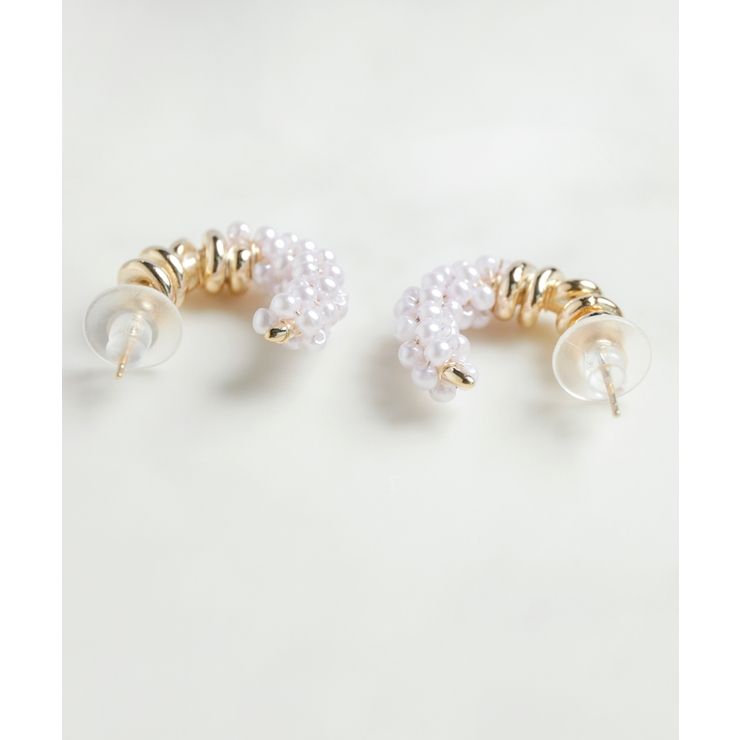 パールフープピアス | SAISON DE PAPILLON  | 詳細画像9