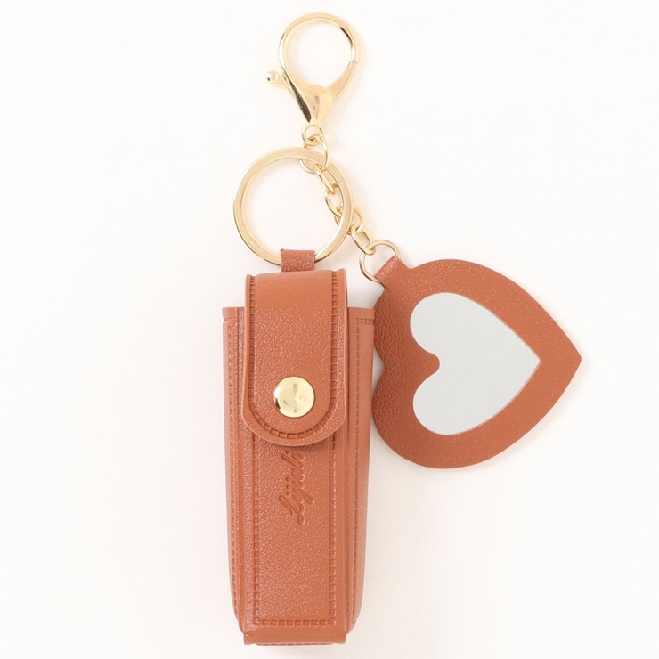 ブラウン | カシュカシュ cachecache / ハートミラー付きリップケース | UNBILLION