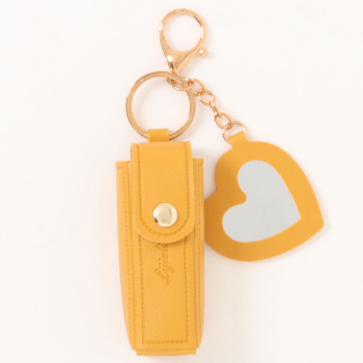 マスタード | カシュカシュ cachecache / ハートミラー付きリップケース | UNBILLION