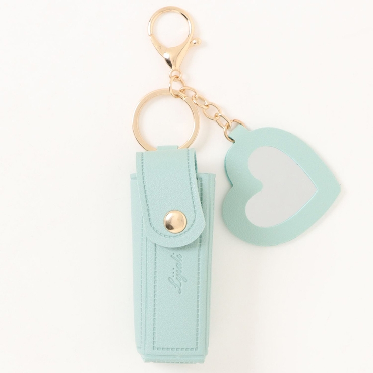 サックスブルー | カシュカシュ cachecache / ハートミラー付きリップケース | UNBILLION