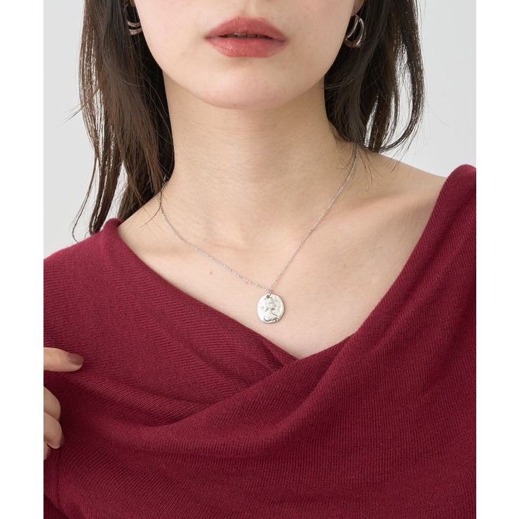 SET2点パールチェーンネックレス+コインモチーフネックレス | earth music&ecology  | 詳細画像5 