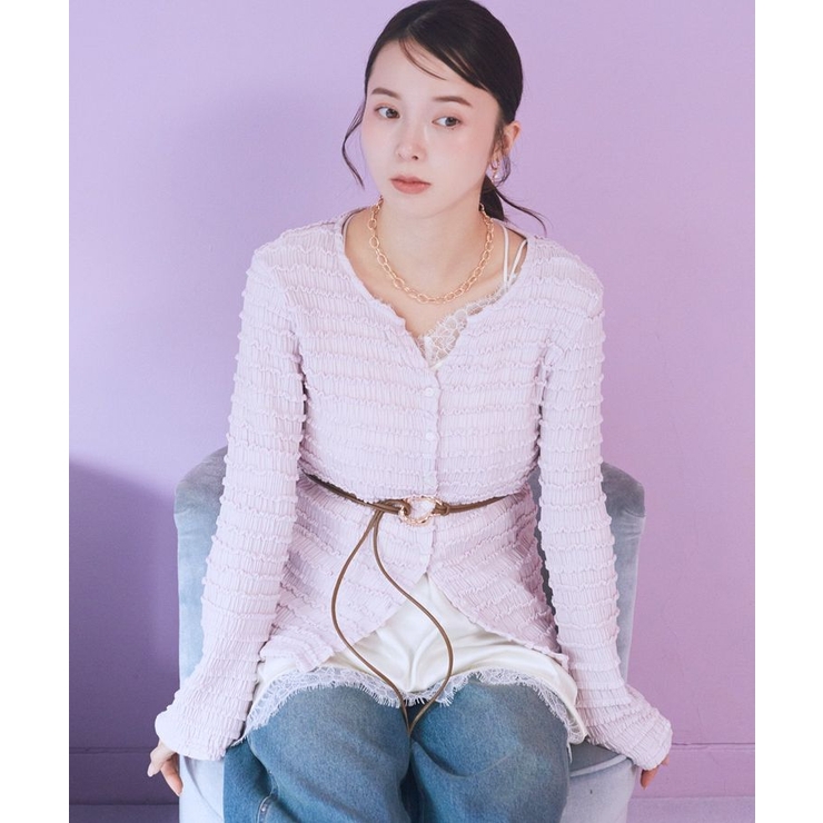 ジグザグチェーンマンテルネックレス | earth music&ecology  | 詳細画像2 