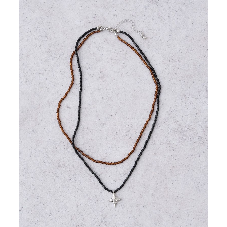 ビーズ2連ネックレス | earth music&ecology  | 詳細画像2 