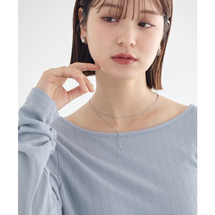 【ステンレス】Y字ネックレス | earth music&ecology  | 詳細画像2 