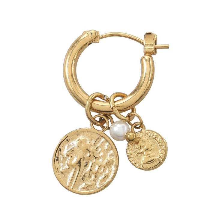 【ステンレス】コインフープピアス | earth music&ecology  | 詳細画像6 