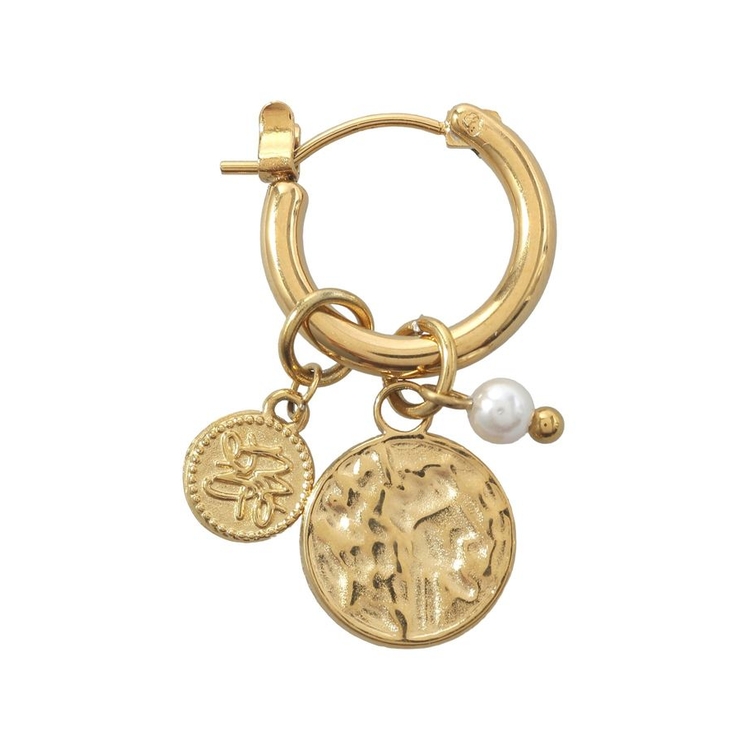 【ステンレス】コインフープピアス | earth music&ecology  | 詳細画像7 