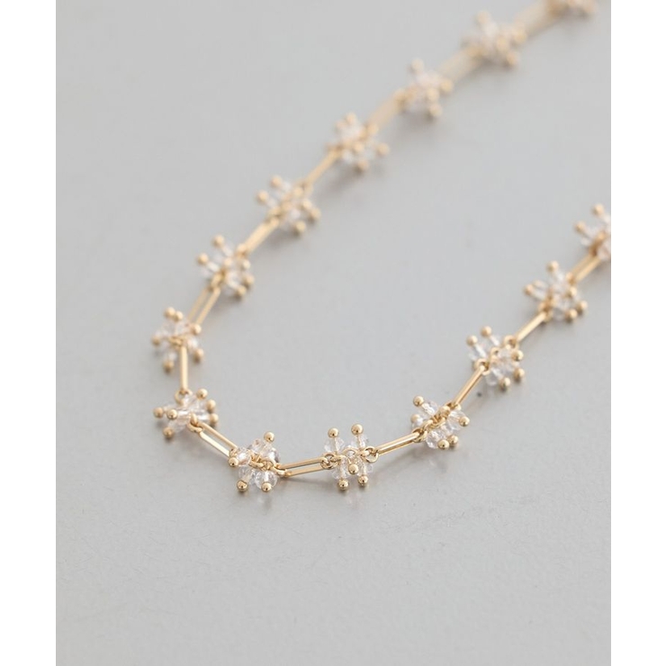 クリアビーズポイントネックレス | earth music&ecology  | 詳細画像2 