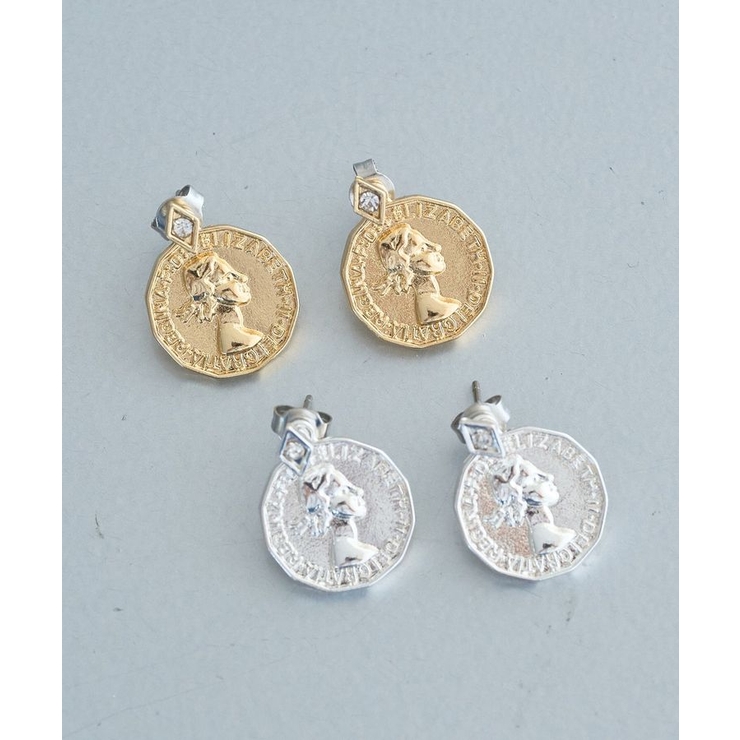 2WAYコインビジューピアス | earth music&ecology  | 詳細画像1 