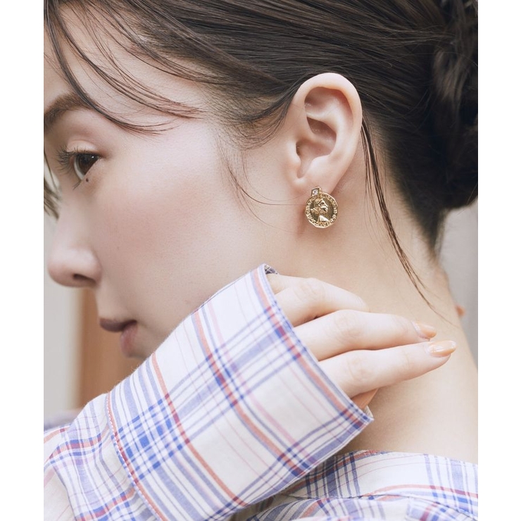 2WAYコインビジューピアス | earth music&ecology  | 詳細画像3 