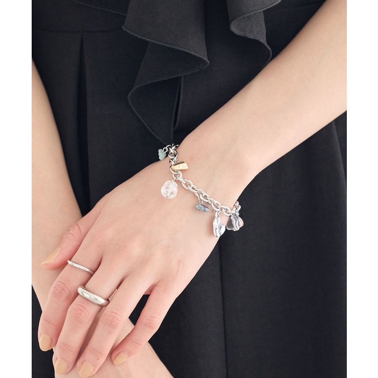 ストーンMIXチャームブレスレット | earth music&ecology  | 詳細画像1 