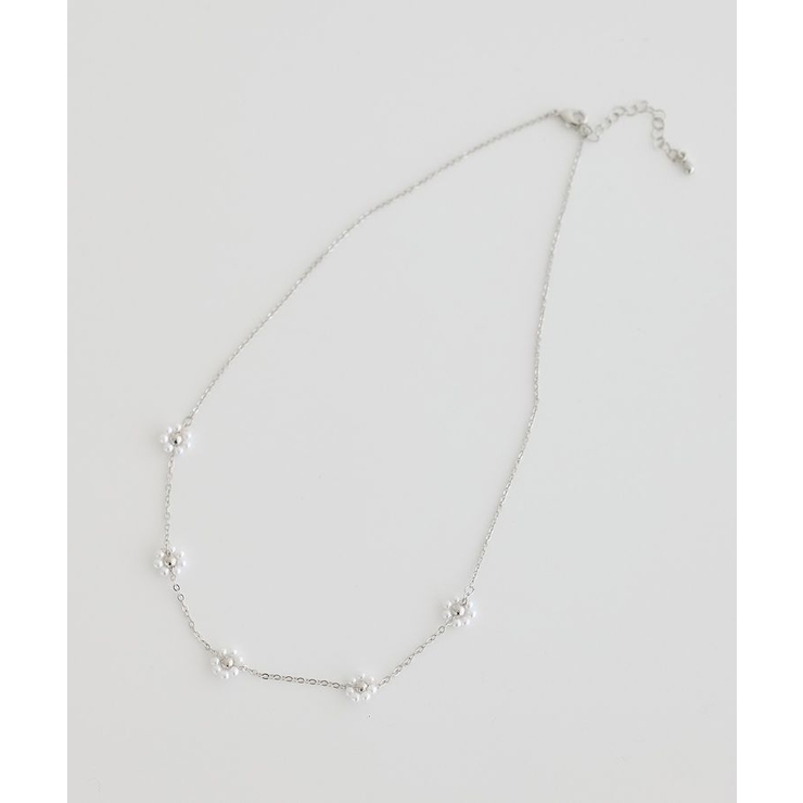 ビーズフラワーネックレス | earth music&ecology  | 詳細画像3 