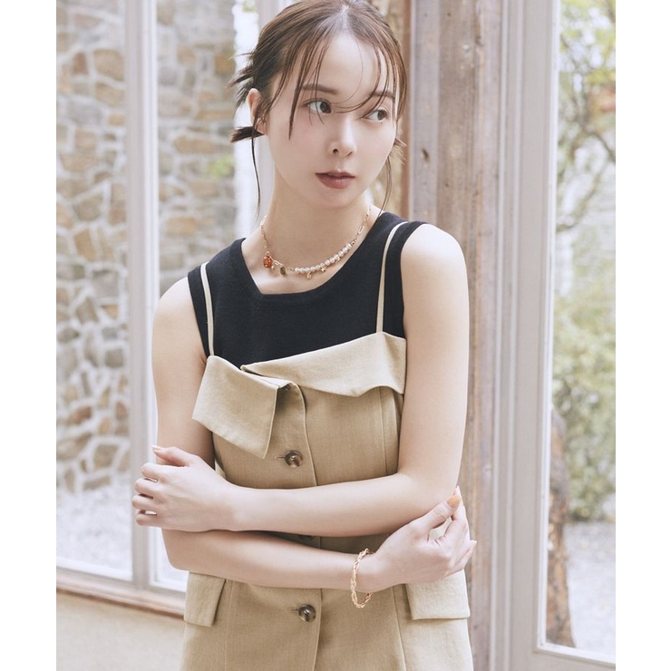 パールMIXチャームネックレス | earth music&ecology  | 詳細画像6 