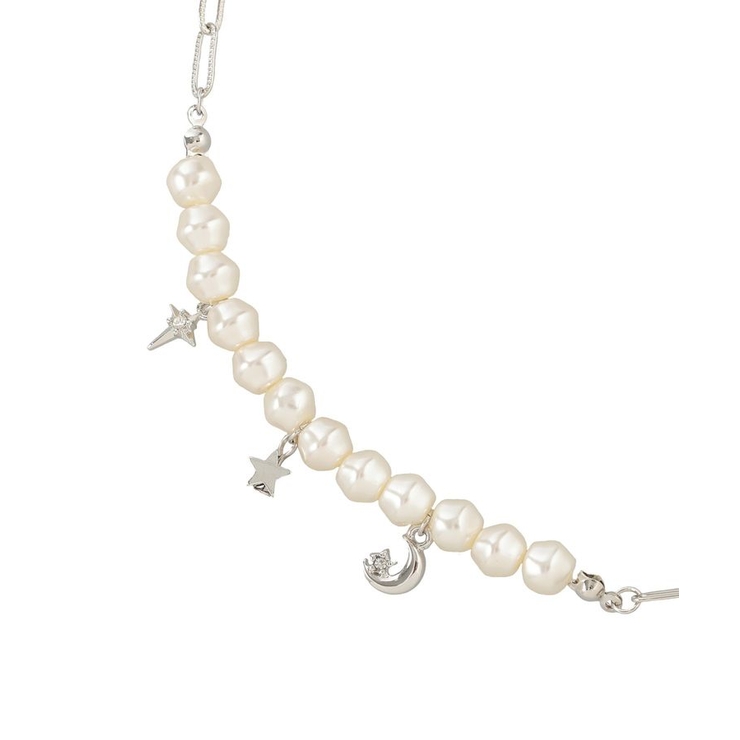 パールMIXチャームネックレス | earth music&ecology  | 詳細画像9 