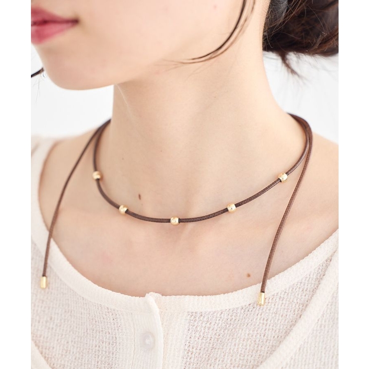 ゴールド | メタルポイントコードネックレス | earth music&ecology 