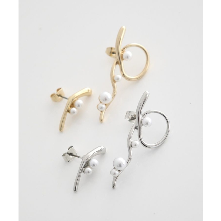 ニュアンスアシンメトリーピアス | earth music&ecology  | 詳細画像1 