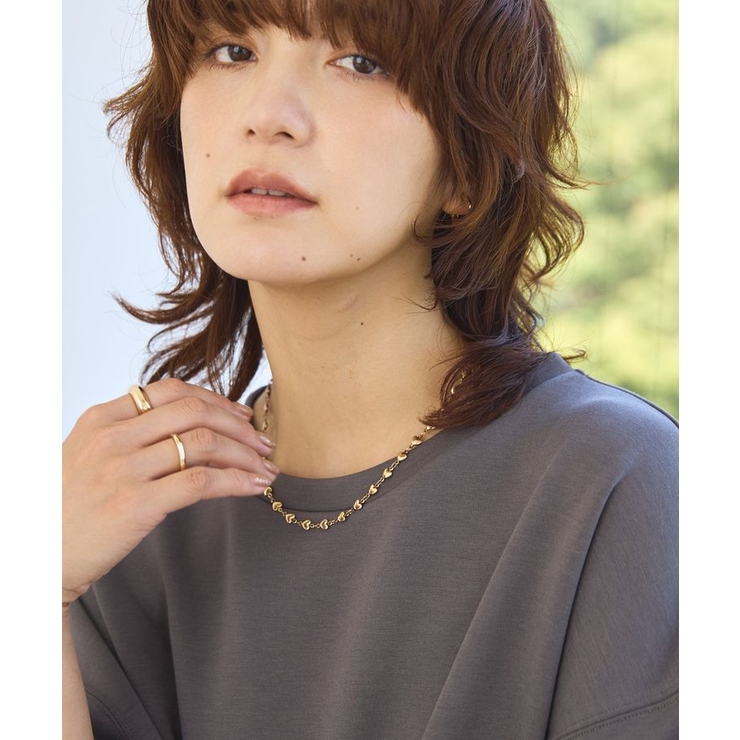 ゴールド | ハートモチーフチェーンネックレス | AMERICAN HOLIC