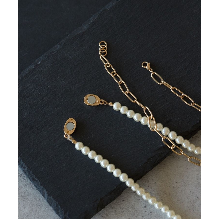 【2点SET】パール＋チェーンネックレス | AMERICAN HOLIC | 詳細画像2 