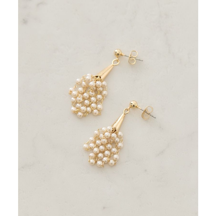 ゴールド | パールブーケピアス | AMERICAN HOLIC