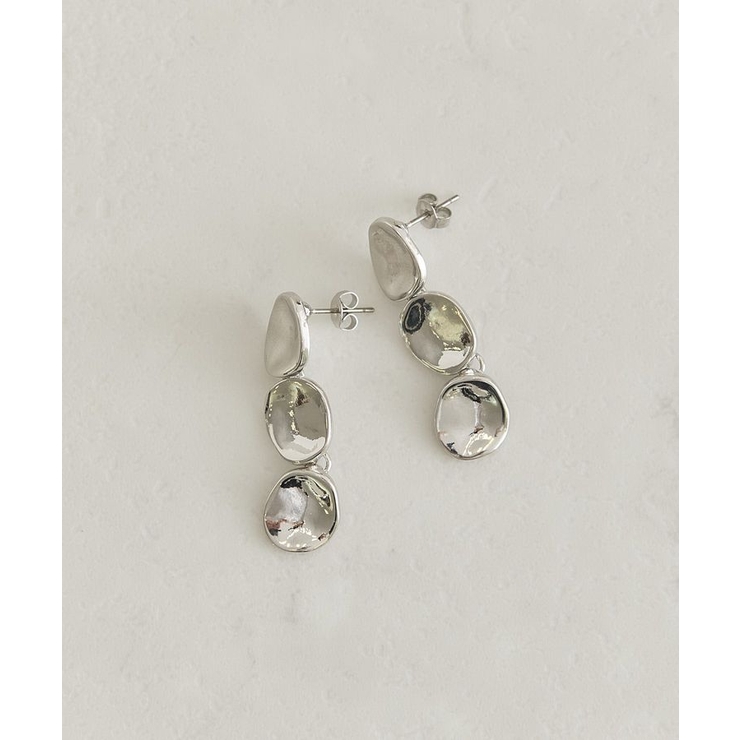 シルバー | ニュアンスプレートスイングピアス | AMERICAN HOLIC