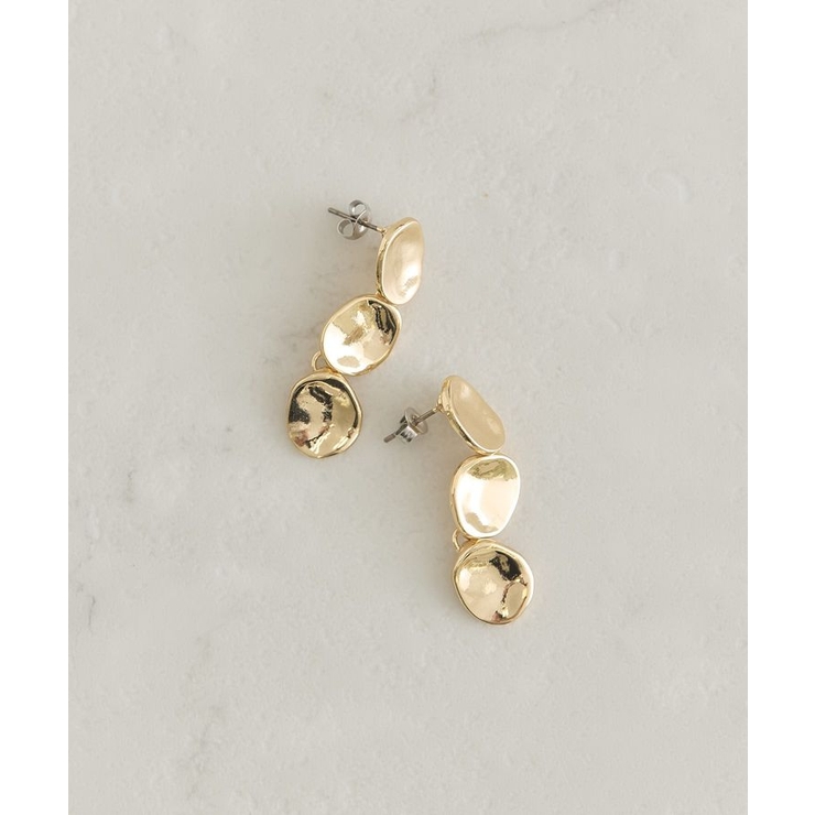 ゴールド | ニュアンスプレートスイングピアス | AMERICAN HOLIC