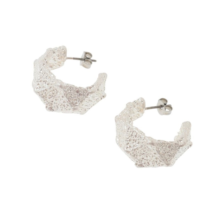 シルバー | グリッティフープピアス | AMERICAN HOLIC