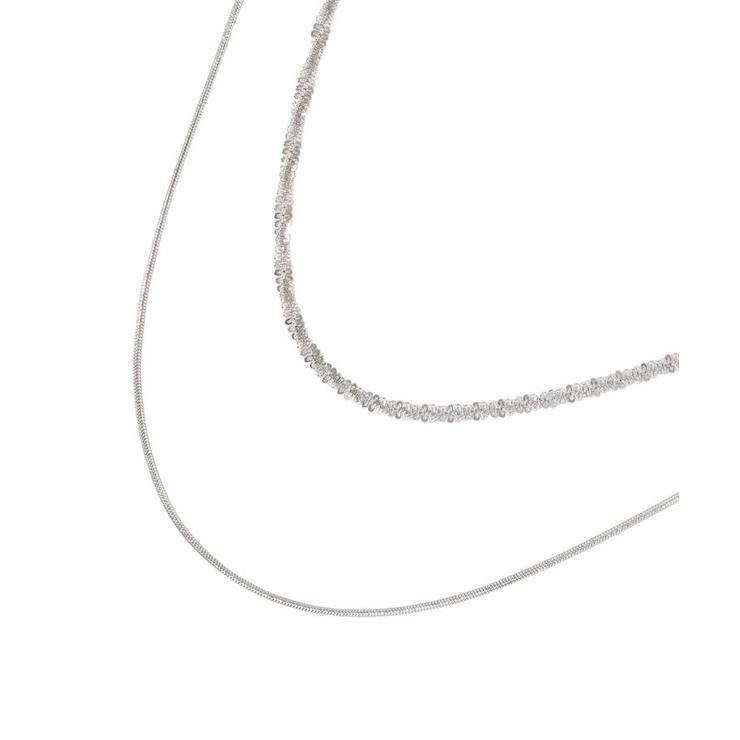 【ステンレス】モールライクチェーン2連ネックレス | AMERICAN HOLIC | 詳細画像4 