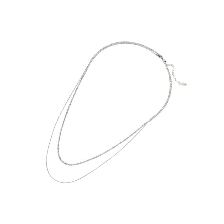 【ステンレス】モールライクチェーン2連ネックレス | AMERICAN HOLIC | 詳細画像6 