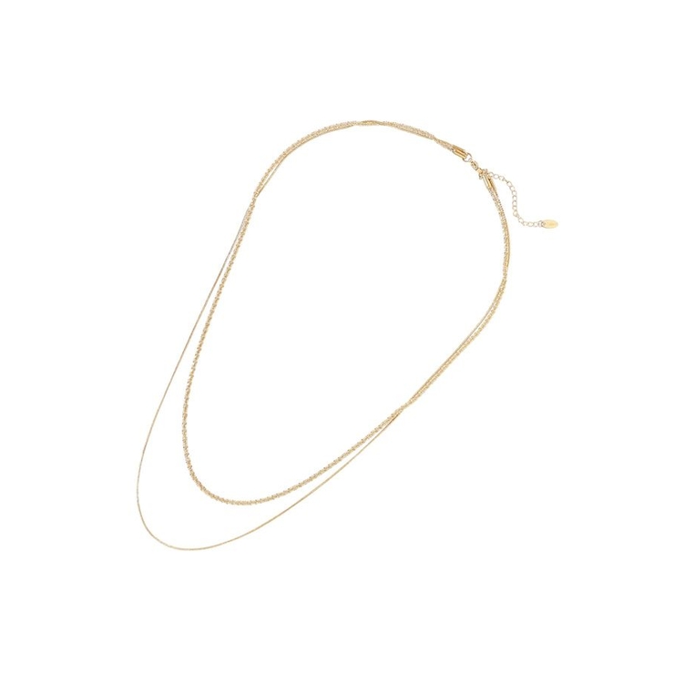 【ステンレス】モールライクチェーン2連ネックレス | AMERICAN HOLIC | 詳細画像7 