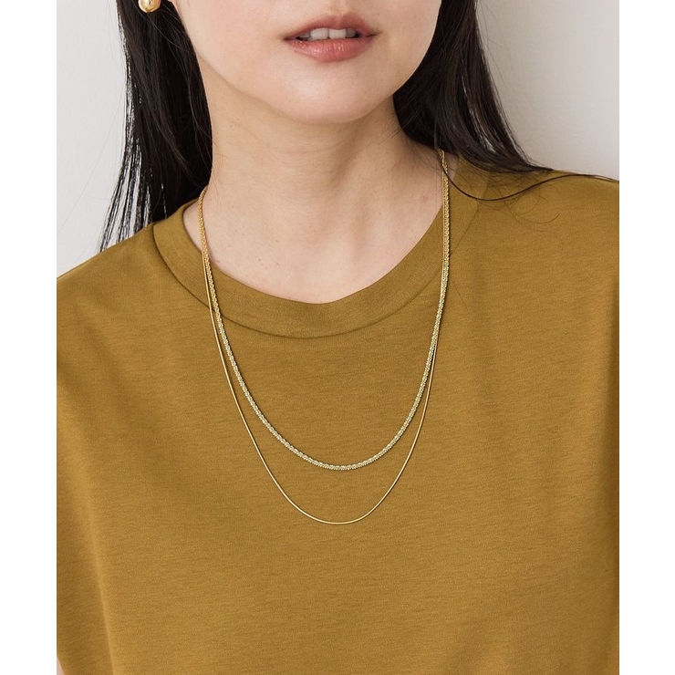 ゴールド | 【ステンレス】モールライクチェーン2連ネックレス | AMERICAN HOLIC