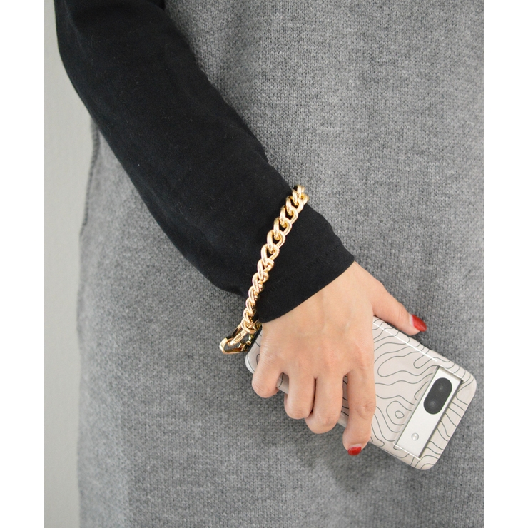Metal Big Curve Chain Wrist Strap | earyear | 詳細画像14 