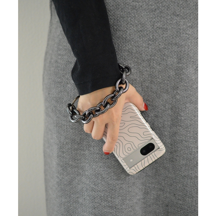 ブラック | Guardian Anchor Big Chain Wrist Strap | earyear