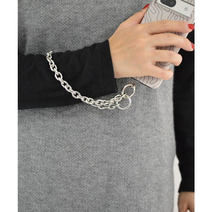 Aluminum Orbit Chain Long Wrist Strap | earyear | 詳細画像2 