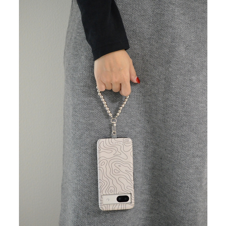 Chrome acrylic Ball Chain Wrist Strap | earyear | 詳細画像1 