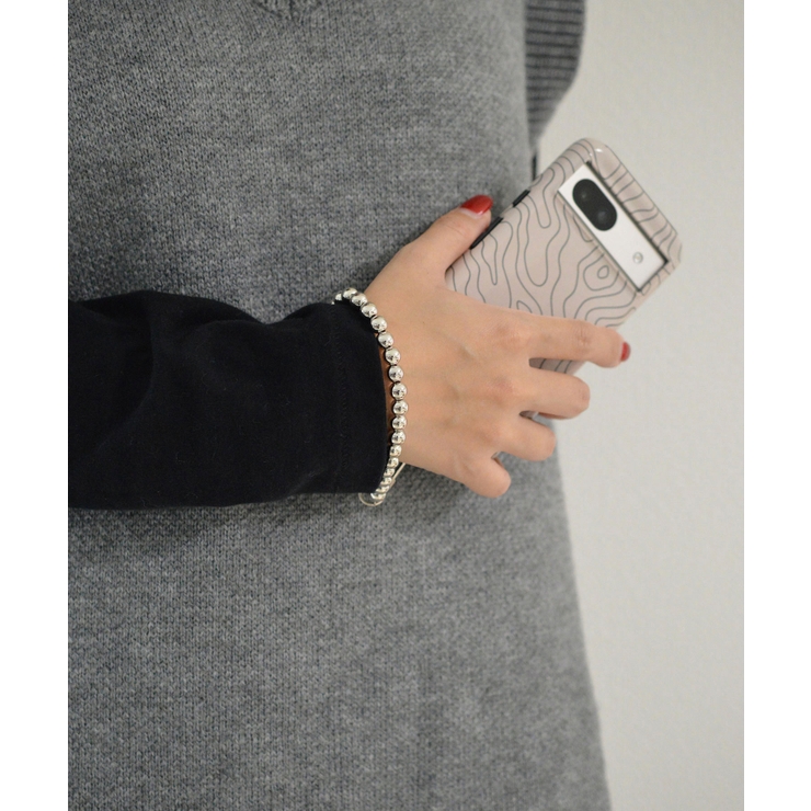 Chrome acrylic Ball Chain Wrist Strap | earyear | 詳細画像2 