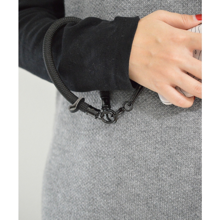 ブラック | Bold Rope Wrist Strap | earyear