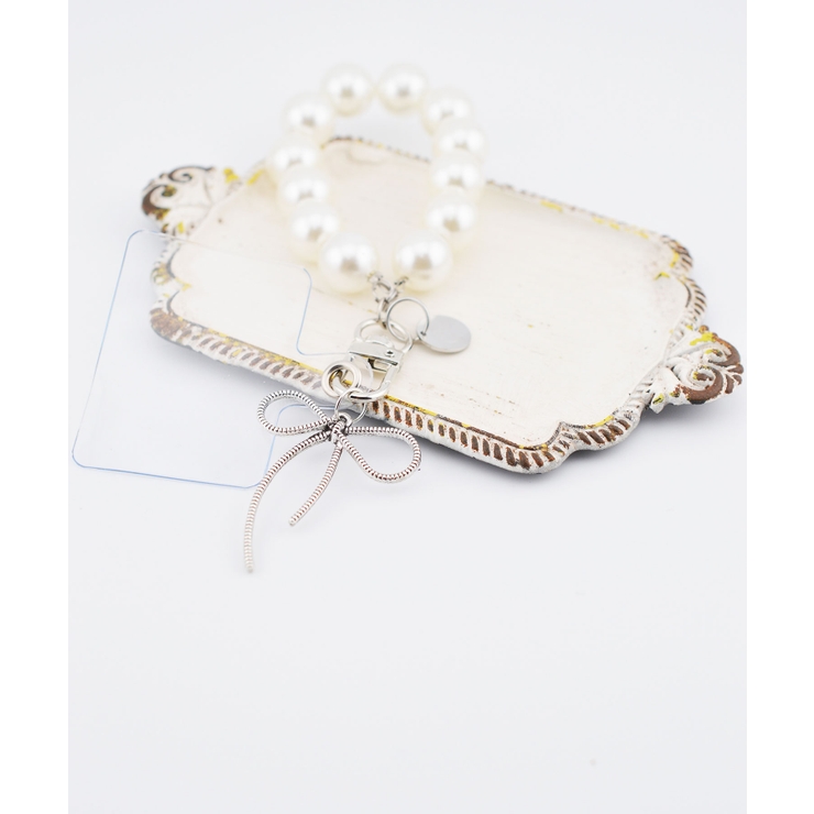 ホワイト | Plain Bold Beads Wrist Charm【2】 | earyear