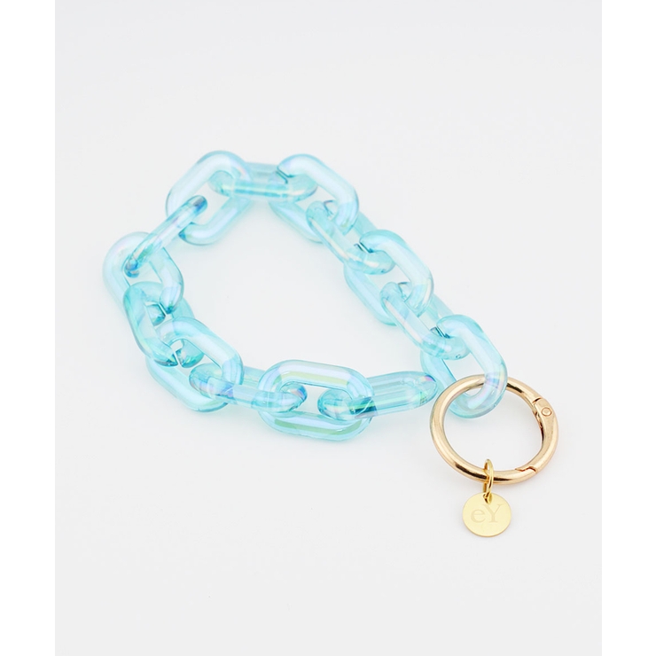 Aurora Blue | Aurora Ellipse Chain Wrist Strap | earyear