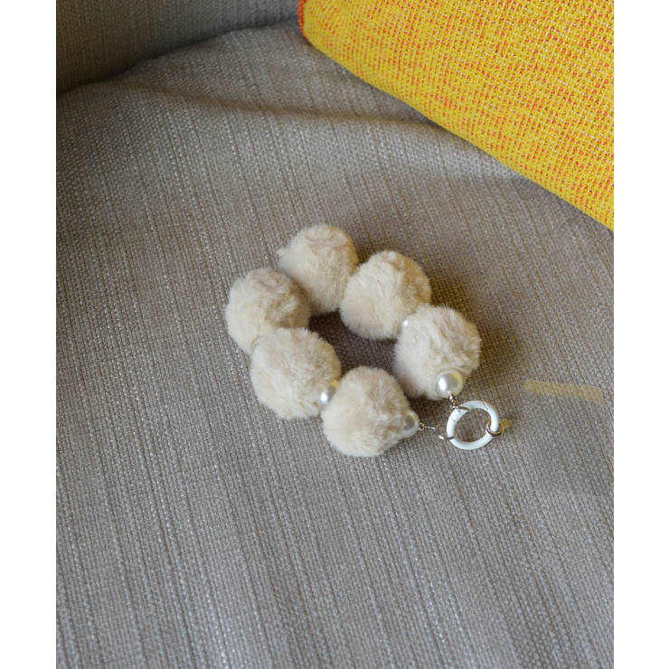 Marshmallow Pom Ball Wrist Strap | earyear | 詳細画像11 