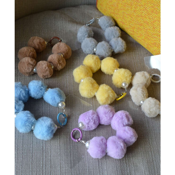 Marshmallow Pom Ball Wrist Strap | earyear | 詳細画像16 