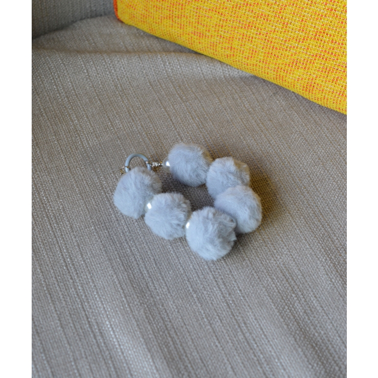 Marshmallow Pom Ball Wrist Strap | earyear | 詳細画像5 
