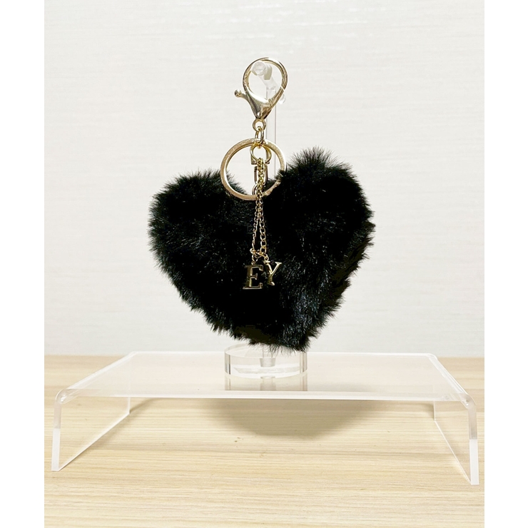 ブラック | Heart Bomb Fur Key Charm | earyear