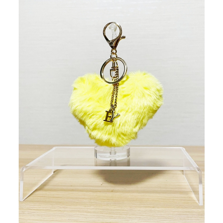 イエロー | Heart Bomb Fur Key Charm | earyear