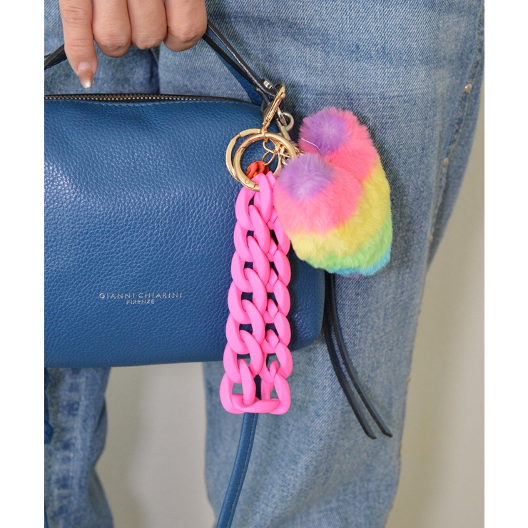 Rainbow Heart Charm & Chain Wrist Strap | earyear | 詳細画像11 